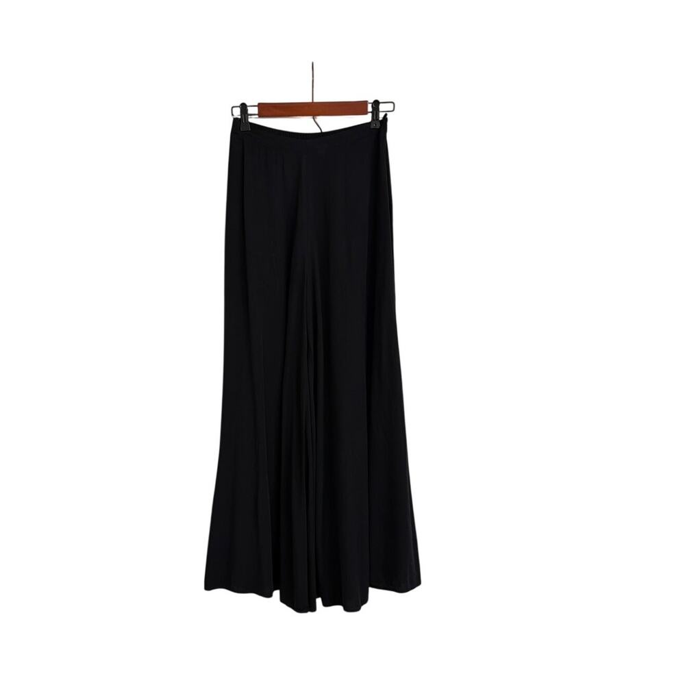 Aakaa Wide Leg High Rise Loose Fit Flowing Flare Leg Palazzo Pants Size Small